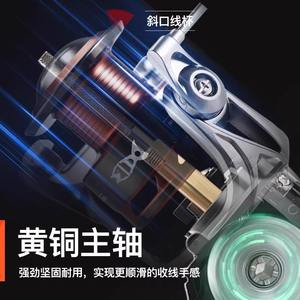 Hidsgsh Moulinet de pêche spinning 5.2:1, corps entièrement métallique, dévidoir avant en acier inoxydable, pour la pêche aux leurres - Product Image 3