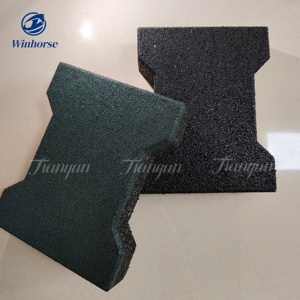 Briques de revêtement de sol <span class=keywords><strong>en</strong></span> caoutchouc durable <span class=keywords><strong>en</strong></span> os de chien <span class=keywords><strong>pour</strong></span> écuries de <span class=keywords><strong>chevaux</strong></span> allées allées tapis de décrochage caoutchouc antidérapant - Product Image 3