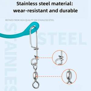 SNEDA professionale in acciaio inox portatile profondo mare esca di acqua salata da pesca a scatto ammortizzatore ammortizzatore <span class=keywords><strong>per</strong></span> carpe - Product Image 6