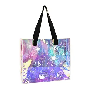 High Quality Customized PVC Shopping Bags Fashion Handbags Plastic For Girls Custom Tote Bag