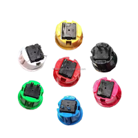 Machine de jeu de type grue de commutateur de console de bouton poussoir d'arcade colorée ronde de 24mm