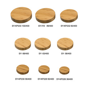 竹製パッケージ マットホワイトガラス 化粧品用天然木蓋付きボトルとジャー - Product Image 4