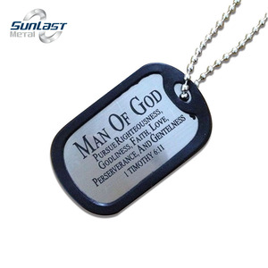 Placas de Identificación para Perros en Blanco para Estampado y Grabado, de Acero Inoxidable Brillante con Borde Enrollado, para Perros Grabados - Product Image 6