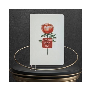 Cuaderno A5 de cuero de tapa dura blanca, planificador diario semanal sin fecha, impreso personalizado, lista de tareas, sublimación, artículo de regalo - Product Image 1