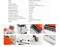 Machine à plier et perforer numérique automatique 650A avec alimentation automatique