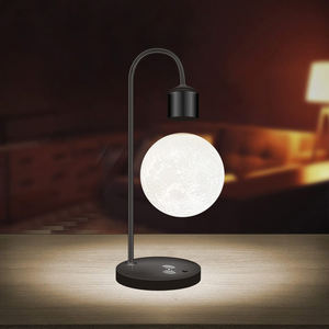 Luminária led magnética flutuante, impressão 3d, lua, lâmpada criativa, para presente, lâmpadas de mesa, luz noturna - Product Image 3