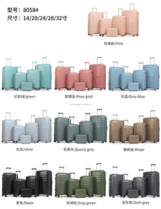 Set di Valigie <span class=keywords><strong>da</strong></span> <span class=keywords><strong>Viaggio</strong></span> COLORFUL 5 Pezzi - Trolley Premium in PP e Borsa <span class=keywords><strong>da</strong></span> Cabina - Finitura Perlata - Product Image 3