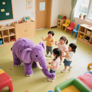 Commercio all'ingrosso di vendita calda gigante elefante farcito tutte le serie elefante giocattoli di peluche per i bambini la migliore vendita del bambino elefante giocattolo - Product Image 1