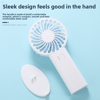 Mini ventilateur USB portable avec impression de logo, rechargeable, compact, de poche, 3 vitesses, faible bruit, ventilateur de bureau, cadeau