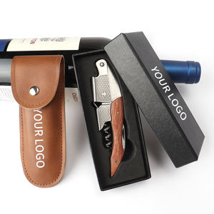 Tire-bouchon en acier inoxydable avec manche en bois de rose pour ouvrir les bouteilles – Vente en gros usine - Product Image 1