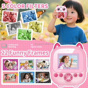 Mini Impresora Térmica Portátil Inalámbrica Inteligente sin Tinta, Cámara S5, Mini Cámara Digital Recargable para Niños - Product Image 2