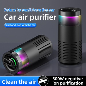 Xách tay mini Máy lọc không khí sạch không khí sắt lá chắn phản ứng mùi Remover Máy lọc không khí oxy hộ gia đình hương thơm cho xe - Product Image 5