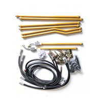 Kit de Tuberías para Martillo Hidráulico de Alta Presión para Excavadora - Juego Completo de Mangueras Auxiliares con Válvula de Pie y Todos los Accesorios
