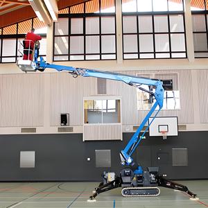 במת הרמה חשמלית חדשה מסוג עכביש 8-26 מטר, פלטפורמה זחלית קומפקטית, שולחן 1350x800, בסיס גלגלים 2500 מטר, מהירות נסיעה 3.7 קמ/שעה - Product Image 5