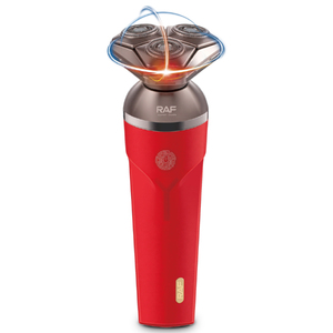 RAF Rechargeable Hair Shaver 3W IPX6 <b>Waterproof</b> Rotary 360 Floating Head USB Charging Grooming Device Shaver Mini Elect - Product Image 1