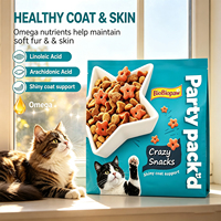 Collations Premium pour Chats – Pack Fête – Riche en Protéines (12% Min) – Acides Gras Oméga-6 – Santé de la Peau et du Pelage – Alimentation pour Chats