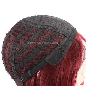 WH11-Peluca de cabello sintético Universal para cosplay, cabellera recta de 14 pulgadas con flequillo limpio, oferta especial - Product Image 6