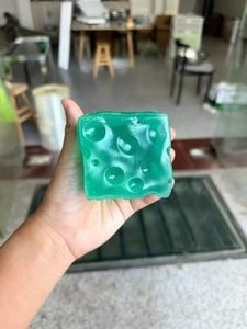 Transparent Jelly Ice Cube Squishy Toy Maltose Material Slow <b>Rebound</b> Anxiety Relief Stress Relief Sensory Fidget Toy for Youth - Product Image 2