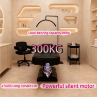 Lit de beauté moderne luxueux 3/4 moteurs réglable Salon boutique Spa traitement Table de Massage électrique lit de cils faciaux