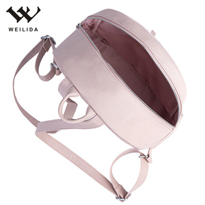 Màu Hồng Giải Trí Ba Lô Nhà Sản Xuất Bán Buôn Trở Lại Gói Tùy Chỉnh Thiết Kế Giá Rẻ Mini Thời Trang Không Thấm Nước PU Phụ Nữ Phụ Nữ Dây Kéo Weilida - Product Image 3