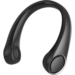 Ventilatore da collo portatile senza pale, ricaricabile, alimentato a batteria, ventilatore rinfrescante indossabile per interni, esterni, viaggi, lavoro, sport - Product Image 1