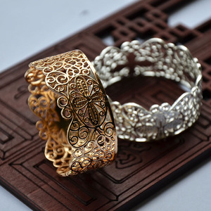 Couronne de cheveux en cuivre plaqué or, accessoire de bijouterie DIY, coiffe de mariage, fabriqué au Zhejiang - Product Image 1