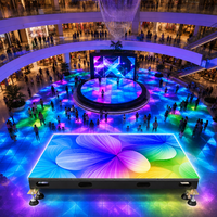 Piste de danse vidéo LED interactive P3.91, écran à dalles sans soudure, pleine couleur, antidérapant, étanche, pour fêtes, événements, scènes, KTV