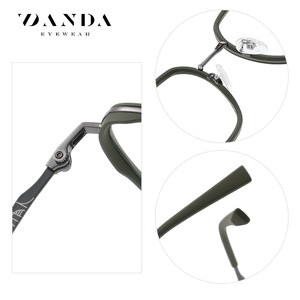 Danda Eyewear Lunettes rectangulaires à monture complète anti-lumière bleue TJ822 Montures légères unisexes - Product Image 3