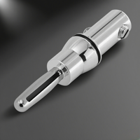 Connecteur de haut-parleur banane RASANTEK plaqué rhodium 9,0 mm en aluminium et laiton, prise audio mâle, borne à vis de verrouillage, connexion rapide