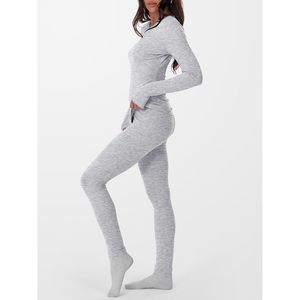 Thermal Underwear For Women Long Johns Fleece Lined <b>Base</b> <b>Layer</b> Pajama Set Cold Weather Top Bottom Winter Clothing - Product Image 4