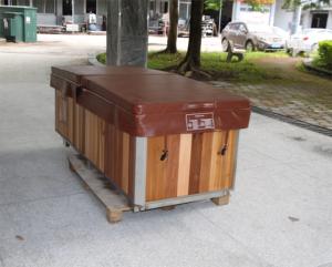 Großhandel Outdoor Kanadische Rotzeder Holz-Eisbadewanne mit Wasserkühler für Heim- oder Fitnessstudio-Nutzung - Product Image 2