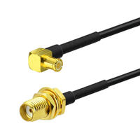 Conjunto de Cable Coaxial RG174, Conector SMA Hembra de Panel a Conector MCX Macho RF para Extensión de Antena