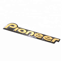 Logotipo personalizado de metal Placa de identificación Logotipo en relieve de aluminio para etiquetas de embalaje