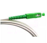 Cordon de raccordement fibre optique SC APC blanc 3mm G657a2 1.5m 2m 3m 3.5m longueurs jarretière optique et fibre Jarretière