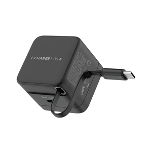 Cargador Portátil <span class=keywords><strong>MOMAX</strong></span> Mini con Cable Integrado de 35W, Doble Puerto, Carga Rápida GaN con QC 3.0 para Tablet y Teléfono - Product Image 5