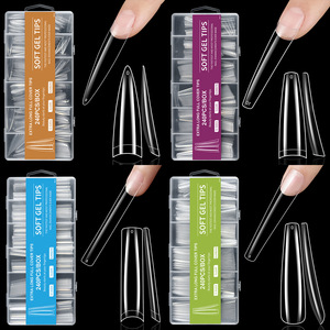 Uñas Postizas al por Mayor, Caja de 240 Piezas, Tamaño XXXL, Uñas de Gel Suave para Extensión de Uñas - Product Image 3