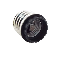 Adaptateur de douille E40 vers E27 pour ampoule, support de lampe, rallonge de prise, convertisseur de lumière LED noir