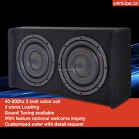 Coffre de voiture 10 pouces double caisson de basses Boîtier RMS 500W Peak 1000W Tube Strong Bass Seal 10 "Car Active Subwoofer