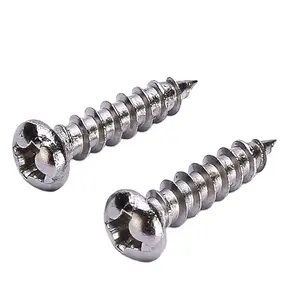 Stainless Steel Cross Half-round Head Tapping Screw Pan Head Tapping Screw M3M4