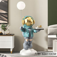 Astronaute Statue Figure Sculpture Astronaute Veilleuse Atterrissage Ornement 110 Cm Astronaute Sculpture Pour La Maison Décorations