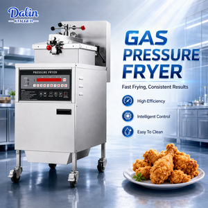 Equipo de Cocina para Restaurante de Comida Rápida <span class=keywords><strong>KFC</strong></span>, Freidora para Papas Fritas y Freidora a Presión para Pollo Estilo - Product Image 1