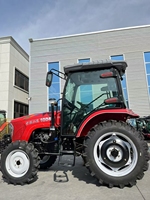 Tracteur agricole à 4 roues motrices avec cabine, 80 CV, 90 CV, 100 CV, 120 CV, 140 CV, 160 CV, pour le défrichement, le désherbage, le labour et la culture, prix d'usine