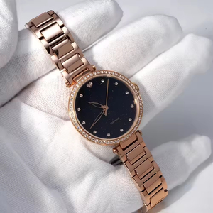 stainless steel blue Aventurine rose gold waterproof women top quartz <b>watches</b> - Product Image 2