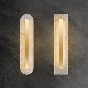 Nouvelle applique <span class=keywords><strong>murale</strong></span> LED en cuivre et marbre <span class=keywords><strong>de</strong></span> style chinois, luxe léger, <span class=keywords><strong>pour</strong></span> salon, fond <span class=keywords><strong>de</strong></span> télévision et <span class=keywords><strong>chevet</strong></span> <span class=keywords><strong>de</strong></span> <span class=keywords><strong>chambre</strong></span> - Product Image 4