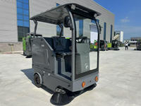 Balayeuse électrique autoportée A2, moteur DC 1200W, 1400mm, 6000m²/h, machine de balayage industrielle économique pour usine