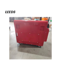 Leiser Dieselgenerator, Rot, Offener Rahmen, Tragbar, Hochwertig, 220V 50/60Hz, Fernbedienung/Autostart, 7-10kW, Einphasig, für den Heimgebrauch