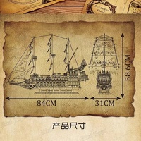 Mould King 13197, Maqueta del Barco Flying Dutchman, Bloques de Plástico MOC, Kit de Construcción para Adultos, Regalo, 4364 Piezas