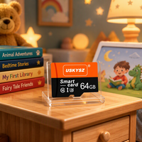 Carte mémoire Flash 8 Go 16 Go 32 Go 64 Go 128 Go Classe 10 Capacité Réelle pour Stylo Lecteur Livre Audio Enfant Plug and Play