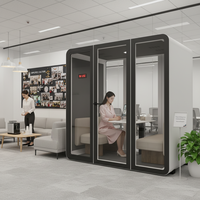 Cabine téléphonique insonorisée UNIBOOTH moderne en aluminium de précision, installation rapide en module pour bureau à domicile et immeuble de bureaux