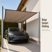 Voile d'ombrage de haute qualité pour carport, filet de protection solaire en HDPE stabilisé aux UV pour parking automobile